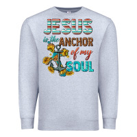 Heather Grey jesus is the anchor of my soul Premium Sweatshirt - texasbilliewilder