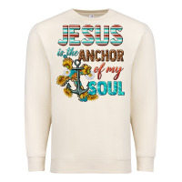 Sandshell jesus is the anchor of my soul Premium Sweatshirt - texasbilliewilder