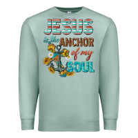 Seafoam jesus is the anchor of my soul Premium Sweatshirt - texasbilliewilder