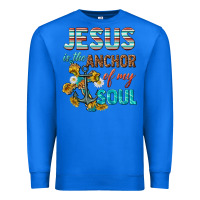 True Royal jesus is the anchor of my soul Premium Sweatshirt - texasbilliewilder