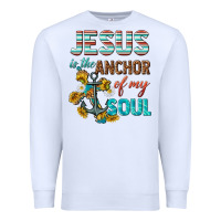 White jesus is the anchor of my soul Premium Sweatshirt - texasbilliewilder