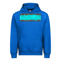 Cobalt turquoise leopard Urban Hoodie - JahusDesignShop