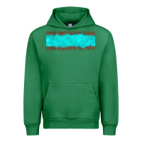 Emerald turquoise leopard Urban Hoodie - JahusDesignShop