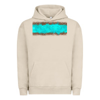 Pigment French Oak turquoise leopard Urban Hoodie - JahusDesignShop