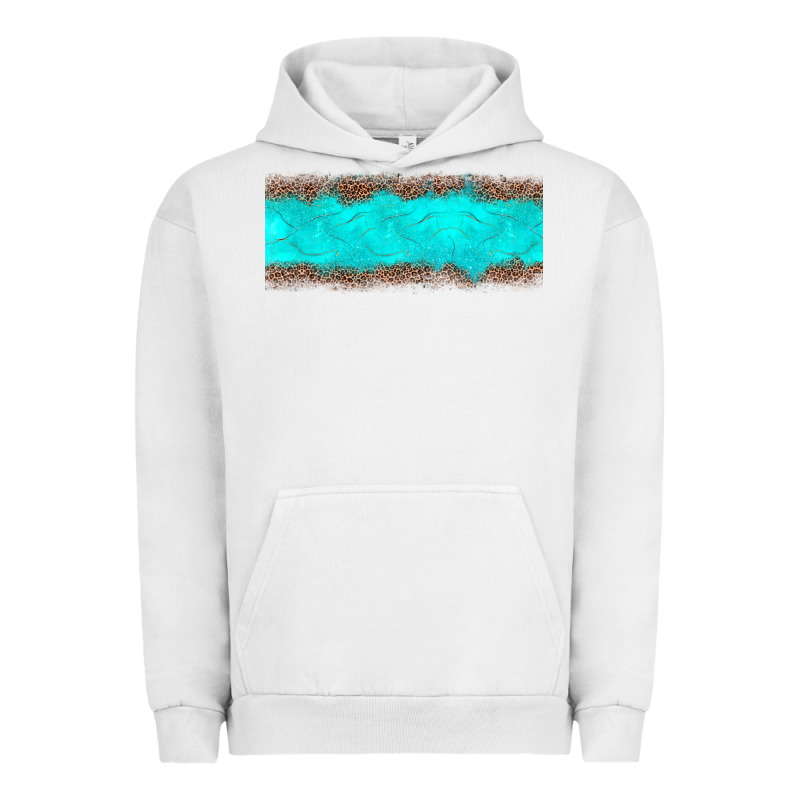 Turquoise Leopard Urban Hoodie by JahusDesignShop | Teevron