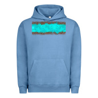 Pigment Pebble Blue turquoise leopard Urban Hoodie - JahusDesignShop