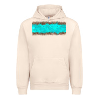 Sandshell turquoise leopard Urban Hoodie - JahusDesignShop