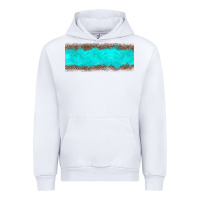 White turquoise leopard Urban Hoodie - JahusDesignShop