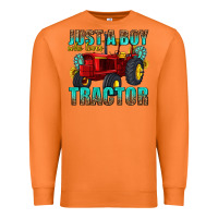 Carrot just a boy who loves tractor Premium Sweatshirt - texasbilliewilder