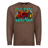 Chestnut just a boy who loves tractor Premium Sweatshirt - texasbilliewilder