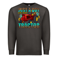Smoke just a boy who loves tractor Premium Sweatshirt - texasbilliewilder