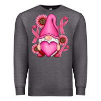 Charcoal Heather Breast Cancer gnomes Premium Sweatshirt - RanaPortraitStore