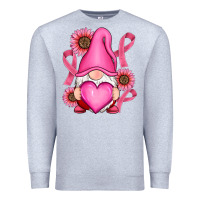 Heather Grey Breast Cancer gnomes Premium Sweatshirt - RanaPortraitStore