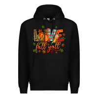 Black love fall  yall Premium Hoodie - AdoDesignShop