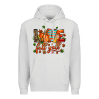 Dove Grey love fall  yall Premium Hoodie - AdoDesignShop