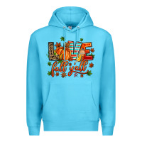 Ocean Blue love fall  yall Premium Hoodie - AdoDesignShop