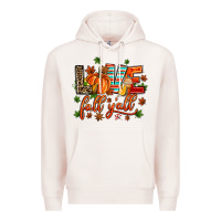 Pale Pink love fall  yall Premium Hoodie - AdoDesignShop