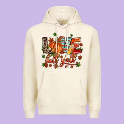 Love Fall  Yall Premium Hoodie Designed By Adodesignshop