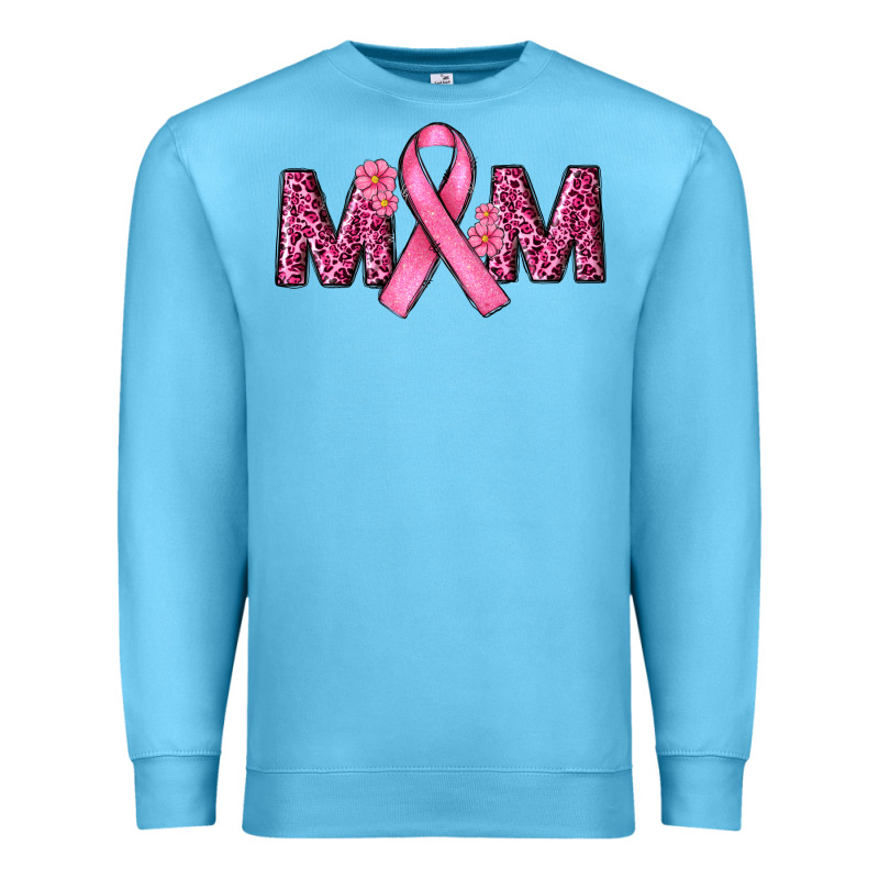 Breast Cancer Awareness Mom Premium Sweatshirt by RanaPortraitStore | Teevron