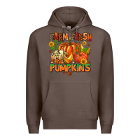 Coffee farm fresh pupkins Premium Hoodie - AdoDesignShop