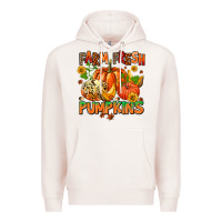 Pale Pink farm fresh pupkins Premium Hoodie - AdoDesignShop