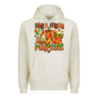 Oatmeal Heather farm fresh pupkins Premium Hoodie - AdoDesignShop