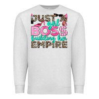 Oatmeal Heather just a girl boss building her empire Premium Sweatshirt - texasbilliewilder