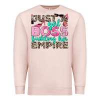 Pale Pink just a girl boss building her empire Premium Sweatshirt - texasbilliewilder