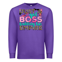 Purple just a girl boss building her empire Premium Sweatshirt - texasbilliewilder