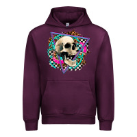 Mauve Wine race skull Urban Hoodie - AdoDesignShop