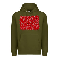 Army Green bandana background Premium Hoodie - AdoDesignShop