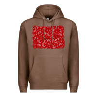 Chestnut bandana background Premium Hoodie - AdoDesignShop