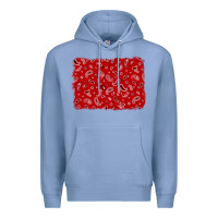 Colony Blue bandana background Premium Hoodie - AdoDesignShop