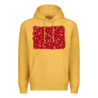 Mustard bandana background Premium Hoodie - AdoDesignShop