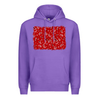 Purple bandana background Premium Hoodie - AdoDesignShop