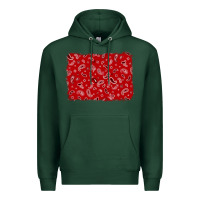 Sports Green bandana background Premium Hoodie - AdoDesignShop