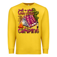 Lemon just a girl who loves camping Premium Sweatshirt - texasbilliewilder