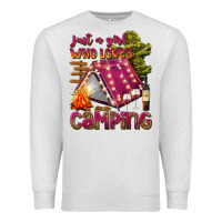 Oatmeal Heather just a girl who loves camping Premium Sweatshirt - texasbilliewilder