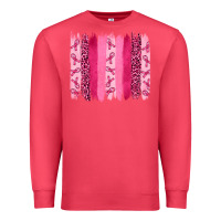 Cardinal Breast Cancer Brushstrokes Premium Sweatshirt - RanaPortraitStore