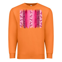 Carrot Breast Cancer Brushstrokes Premium Sweatshirt - RanaPortraitStore