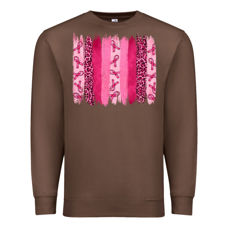 Breast Cancer Brushstrokes Premium Sweatshirt by RanaPortraitStore | Teevron