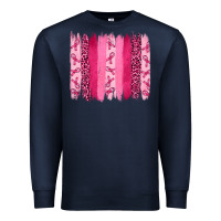 Navy Breast Cancer Brushstrokes Premium Sweatshirt - RanaPortraitStore