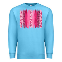 Ocean Blue Breast Cancer Brushstrokes Premium Sweatshirt - RanaPortraitStore