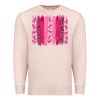 Pale Pink Breast Cancer Brushstrokes Premium Sweatshirt - RanaPortraitStore