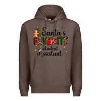 Coffee santa's favorite student assistant Premium Hoodie - AdoDesignShop