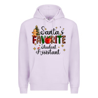 Lilac santa's favorite student assistant Premium Hoodie - AdoDesignShop