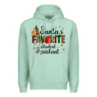 Seafoam santa's favorite student assistant Premium Hoodie - AdoDesignShop