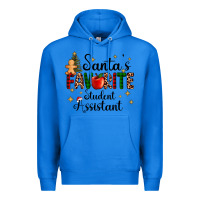 True Royal santa's favorite student assistant Premium Hoodie - AdoDesignShop