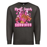 Smoke Breast Cancer survivor afro girl sneakers Premium Sweatshirt - RanaPortraitStore
