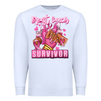 White Breast Cancer survivor afro girl sneakers Premium Sweatshirt - RanaPortraitStore